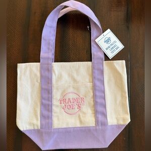 Lavender Pastel Canvas Mini Tote Bag